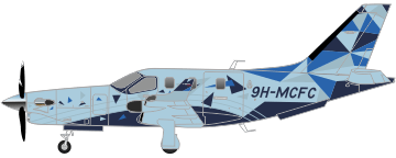 TBM 960 DÄHER 9H-MCFC peinture aéronautique aeronautical paint aerostyll design par by scheme designers