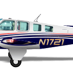 Beechcraft Bonanza A36 N1721 peinture aéronautique aeronautical paint aerostyll