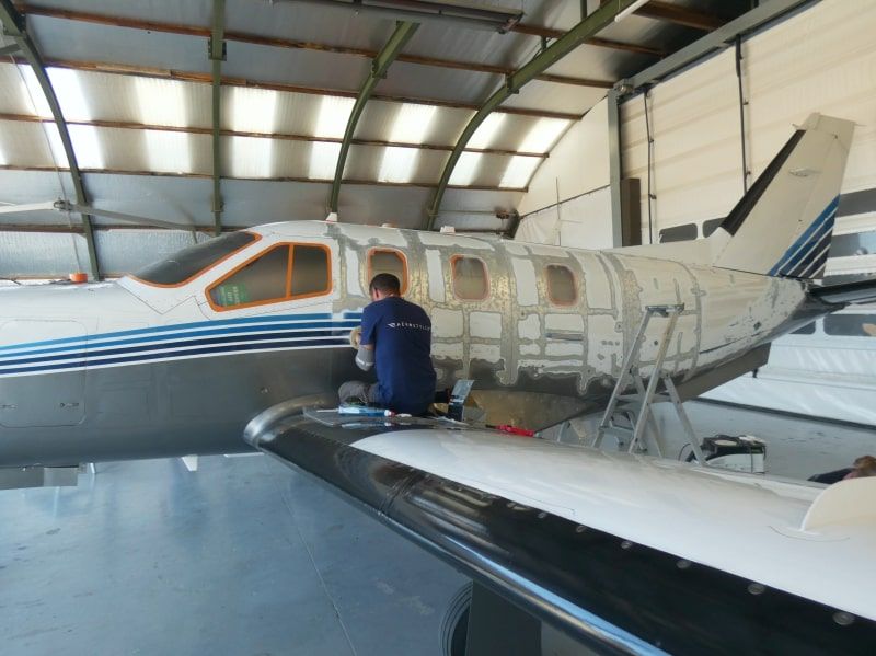 peinture aéronautique aeronautical paint aerostyll TBM 700 850 N67CA