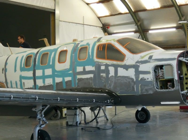 peinture aéronautique aeronautical paint aerostyll TBM 700 850 N67CA