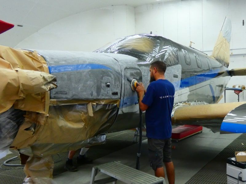 TBM 900 DÄHER N900FZ peinture aéronautique aeronautical paint aerostyll