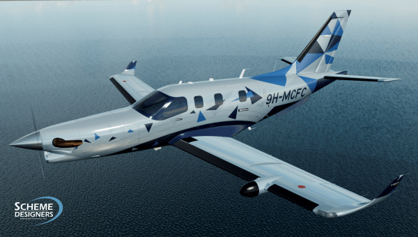 TBM 960 DÄHER 9H-MCFC peinture aéronautique aeronautical paint aerostyll design par by scheme designers