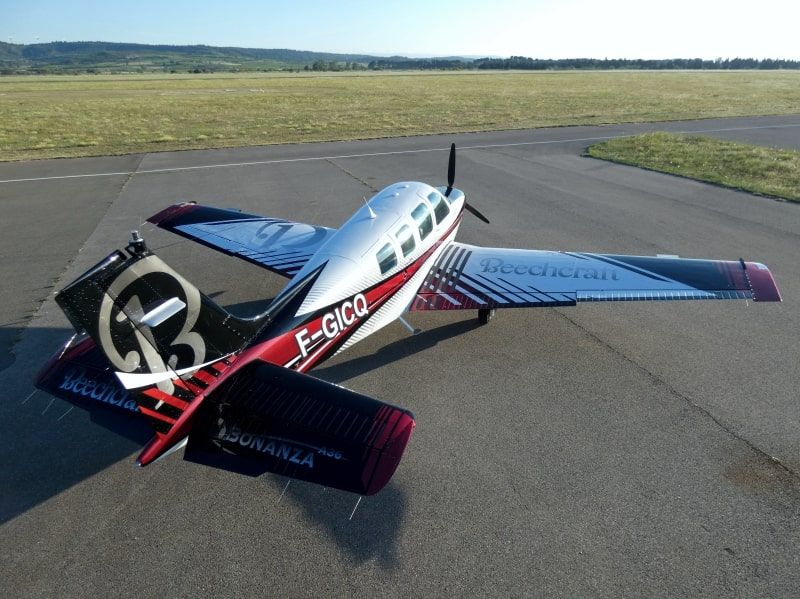 Beechcraft A36 AIR DG T7-FTW F-GICQ peinture aéronautique aeronautical paint aerostyll 3D model